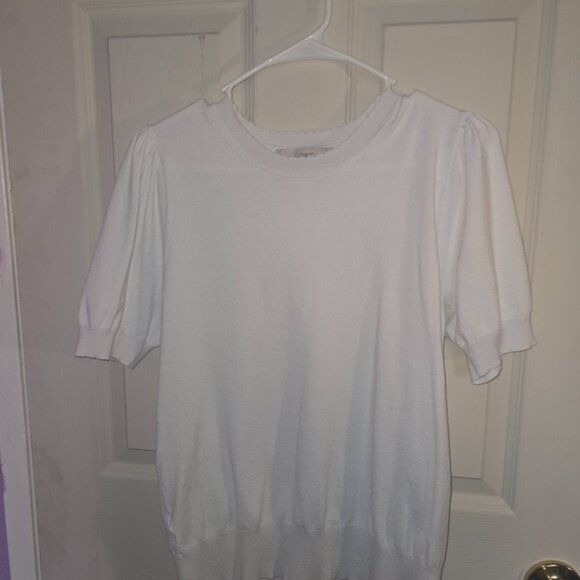 Tops - White Knit Top